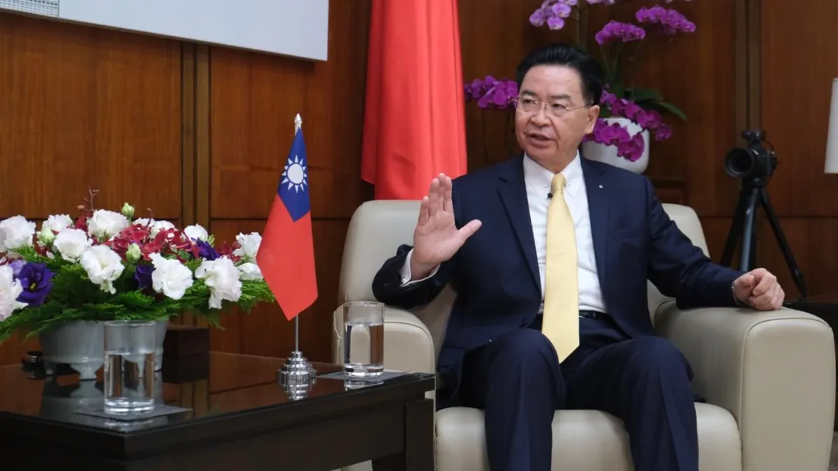 吳釗燮自稱台灣外交部長可能是世界上最難當的外交部長。(JOYU WANG/THE WALL STREET JOURNAL)