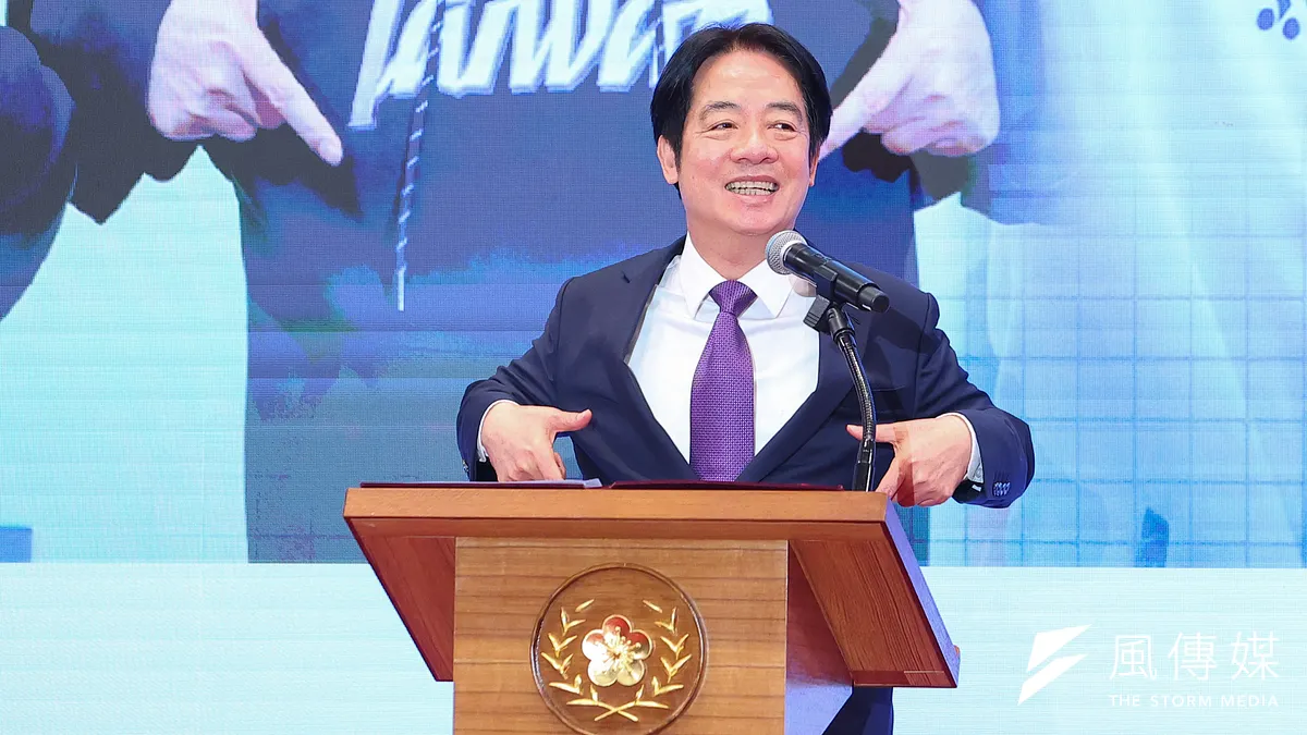 賴清德總統以「以民主厚植國力,迎向世界新局」為題,發表新年談話,不過,他不正視國會多數,他的「民主觀」也不為在野政黨認可。(顏麟宇攝)