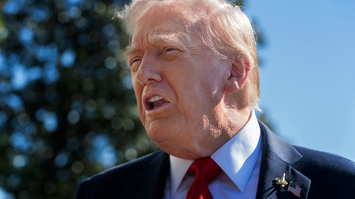 2025年10月,美國總統川普。(美聯社)