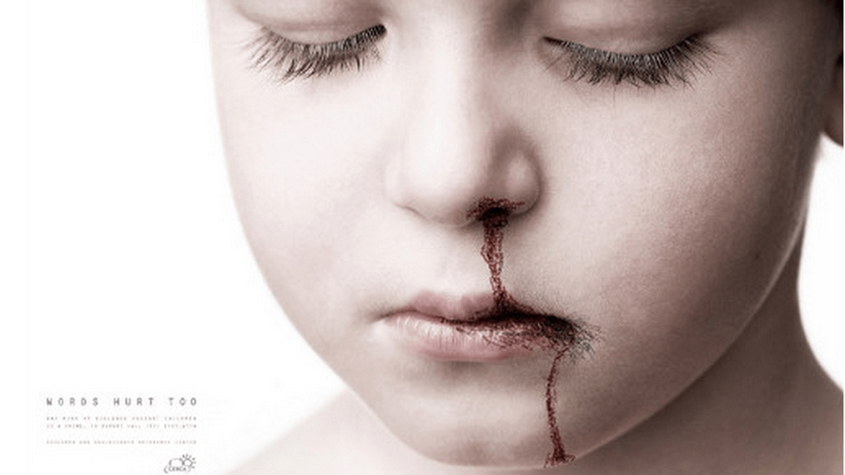 圖為國外防治暴力的廣告。(creative digital agency) 圖為國外防治暴力的廣告。(creative digital agency)