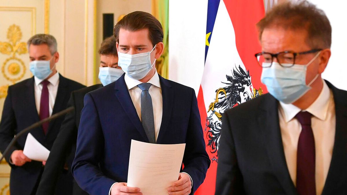 奧地利總理庫爾茲在復活節前夕向國人發布公開信,表示「我們想盡快擺脫這場危機,爭取奧地利的每份工作。」(美聯社) 奧地利總理庫爾茲在復活節前夕向國人發布公開信,表示「我們想盡快擺脫這場危機,爭取奧地利的每份工作。」(美聯社)