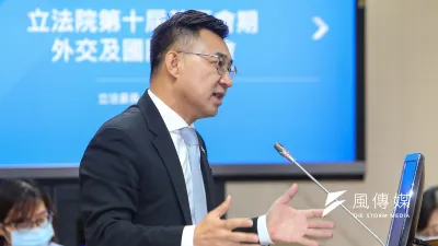 江啟臣強調,衷心祈願蔡英文能檢討缺水、缺電、缺疫苗的種種問題,拿出領導人的高度與戰略。(資料照,顏麟宇攝)