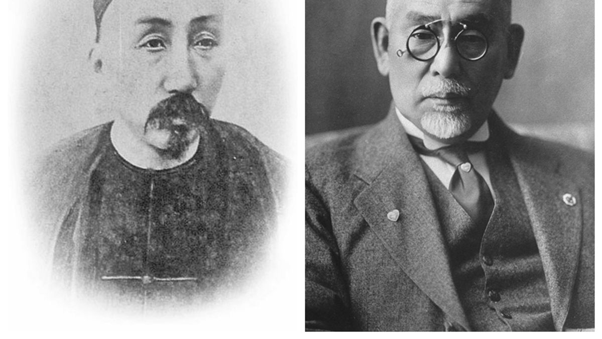 劉銘傳與後藤新平(圖/後製|取自wiki) 劉銘傳與後藤新平(圖/後製|取自wiki)