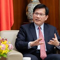 台湾外交部の林佳龍部長が『中央廣播電台』『産経新聞』など国内外メディアの取材に応じた。(写真/外交部提供) 台湾外交部の林佳龍部長が『中央廣播電台』『産経新聞』など国内外メディアの取材に応じた。(写真/外交部提供)