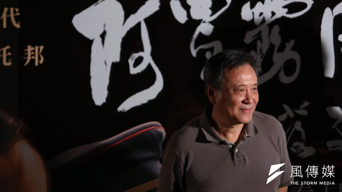 電影「阿罩霧風雲」監製李崗4日舉行記者會,說明他選擇一個家族,來說出台灣在大時代轉換間的艱困抉擇。(林韶安攝)