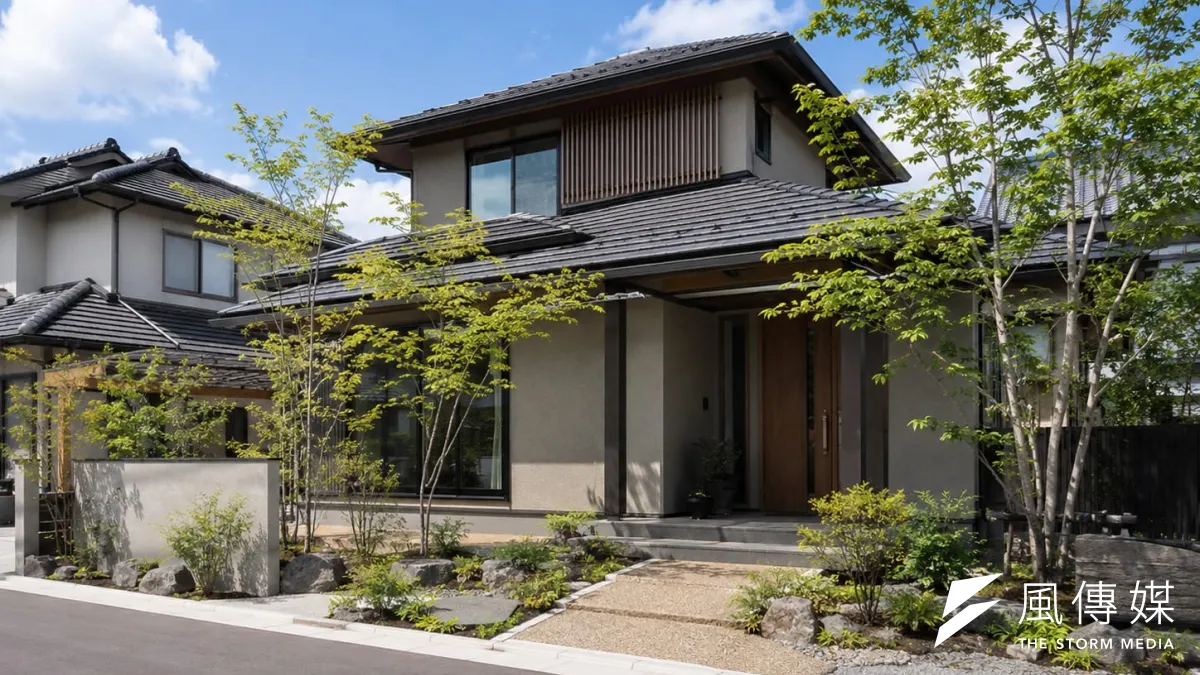 日本一戶建房屋示意圖。