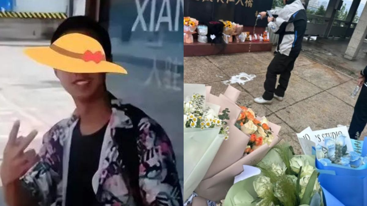 胖貓在重慶長江大橋墜橋身亡後,大批民眾紛紛自發哀悼。(圖/翻攝自微博) 胖貓在重慶長江大橋墜橋身亡後,大批民眾紛紛自發哀悼。(圖/翻攝自微博)