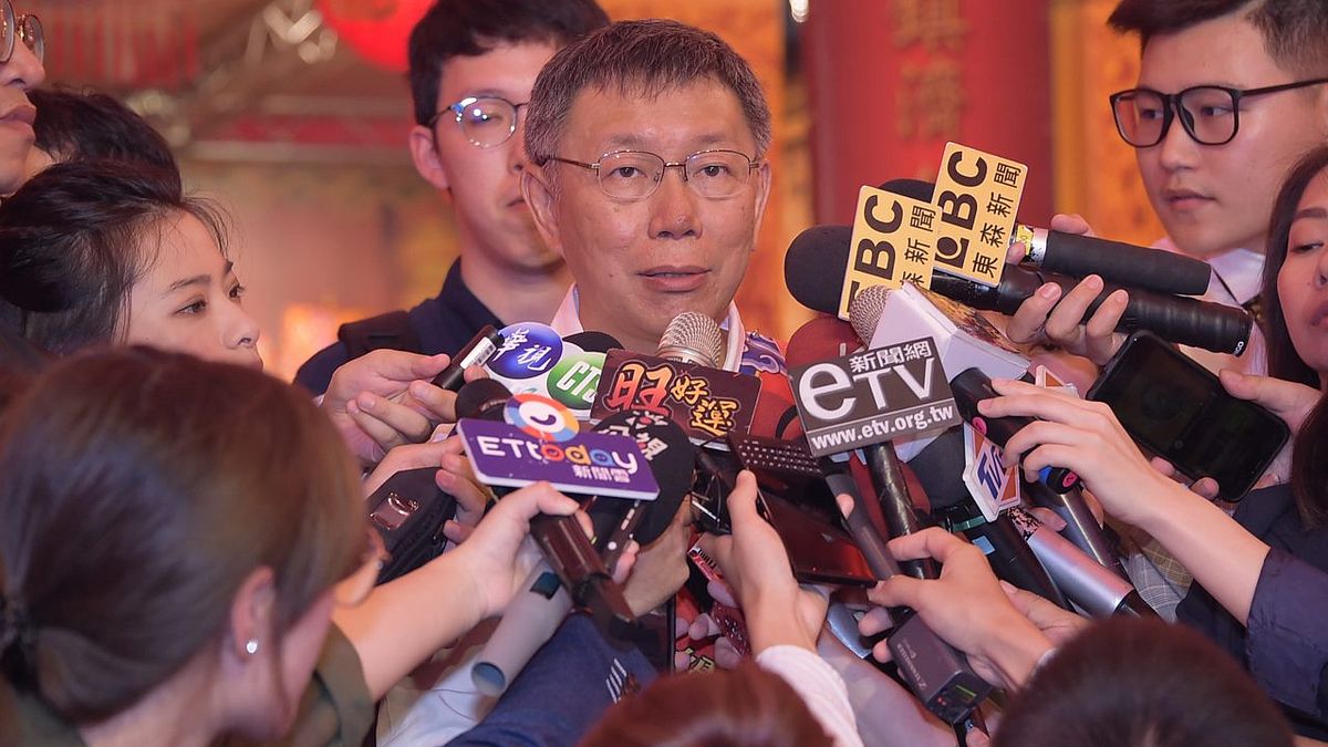 台北市長柯文哲說,「秦失其鹿,天下共逐之」,表示「台灣怎麼會走到今天這個局面?」(台北市政府提供) 台北市長柯文哲說,「秦失其鹿,天下共逐之」,表示「台灣怎麼會走到今天這個局面?」(台北市政府提供)