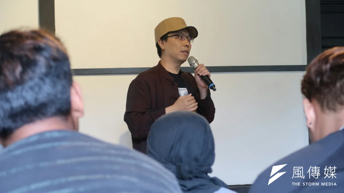 第五屆移民工文學獎在齊東詩社舉行開跑記者會,召集人張正表示,他希望透過這個獎項讓更多弱勢的族群有一個「說話的空間」。(朱冠諭攝)