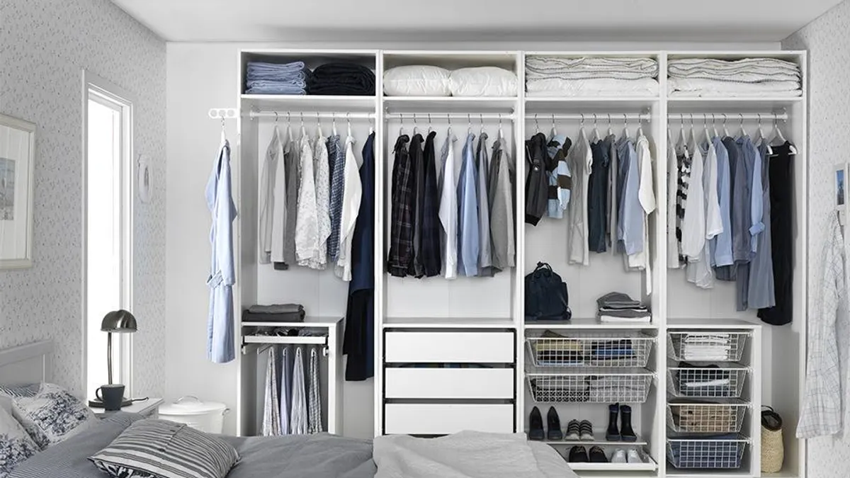 好好管理衣櫥,讓關鍵的20%發揮到最大的效益,是一種聰明的「理財」方式(圖/ikea@facebook)