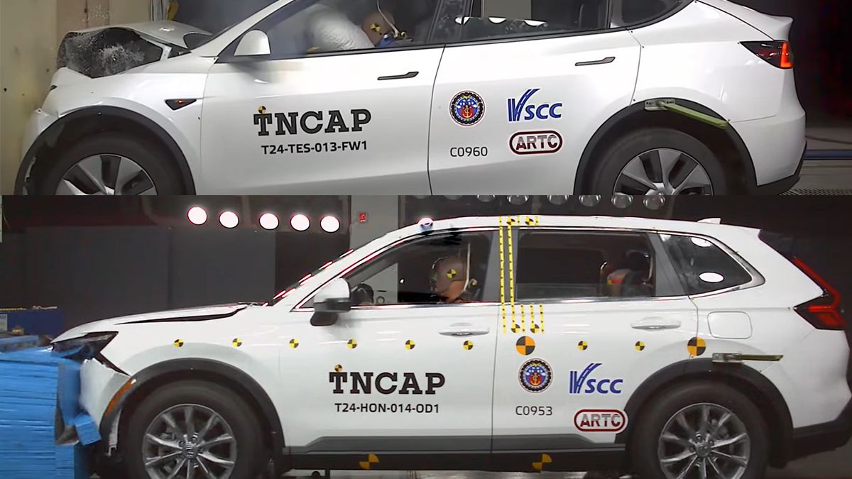 113年度臺灣新車安全評等TNCAP第四季撞擊結果,Tesla Model Y、Honda CR-V皆得五顆星 113年度臺灣新車安全評等TNCAP第四季撞擊結果,Tesla Model Y、Honda CR-V皆得五顆星