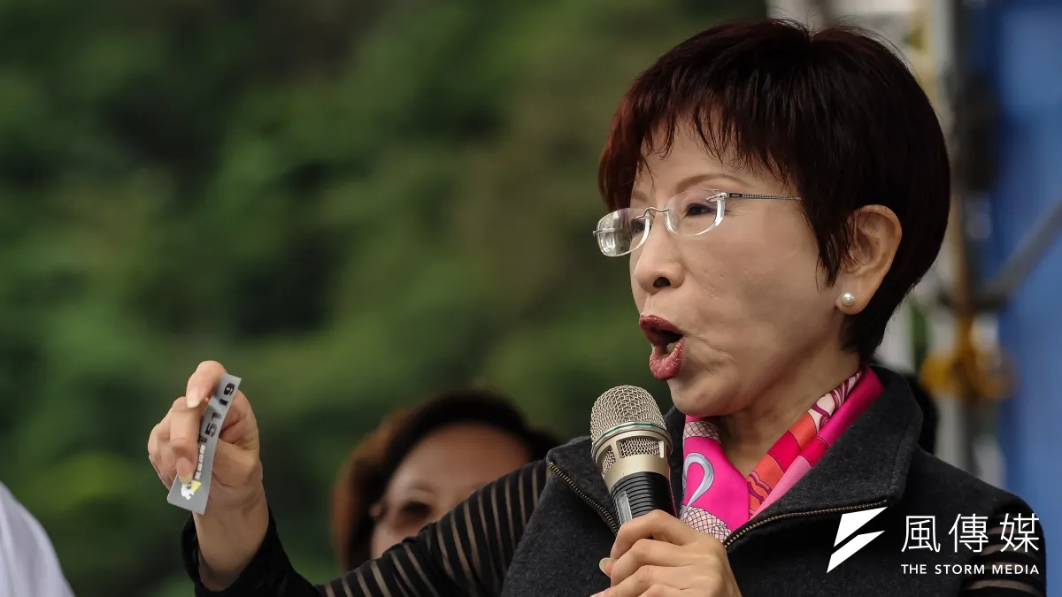國民黨主席洪秀柱會將國民黨帶向何方?(甘岱民攝)