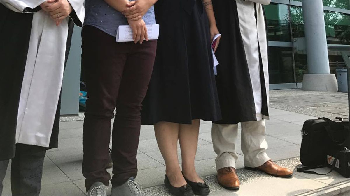 呂欣潔今(23)日表示,行政機關應該要積極做好修正《民法》的準備,讓同婚民眾可以早日受到法律保障,不用一而再、再而三上法院。(婚姻平權大平台提供) 呂欣潔今(23)日表示,行政機關應該要積極做好修正《民法》的準備,讓同婚民眾可以早日受到法律保障,不用一而再、再而三上法院。(婚姻平權大平台提供)