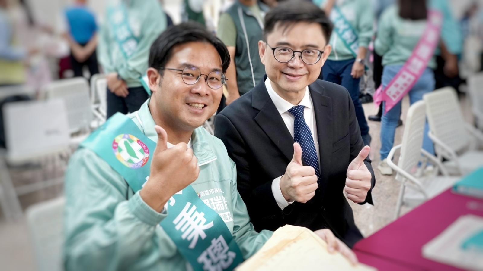 10年幕僚首戰拚關鍵第三席!蔡秉璁聯登:大岡山三席全上、民進黨議會過半