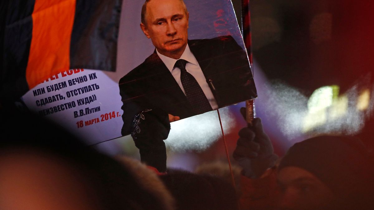 2018年3月18日,俄羅斯總統選舉投票日,普京總統順利連任(AP) 2018年3月18日,俄羅斯總統選舉投票日,普京總統順利連任(AP)