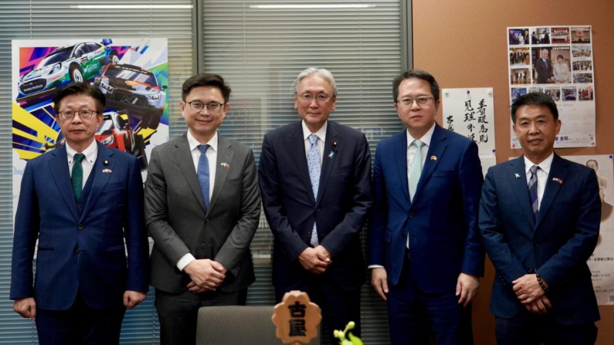 賴瑞隆率團訪日拚國際連結!拜會重量級友台政要 高喊「南方出行、邁向國際」