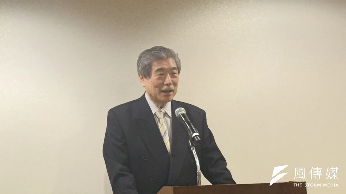 FPCJ創立50周年記念レセプションで、兒玉和夫理事長ら登壇者があいさつし、不確実性が高まる時代におけるメディアの架け橋としての役割と、国境を越えた連帯の重要性を訴えた。(黃信維撮影)