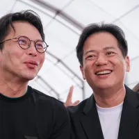 民眾黨主席黃國昌(左)、民眾黨竹北市長參選人邱臣遠(右)5。(劉偉宏攝) 民眾黨主席黃國昌(左)、民眾黨竹北市長參選人邱臣遠(右)5。(劉偉宏攝)