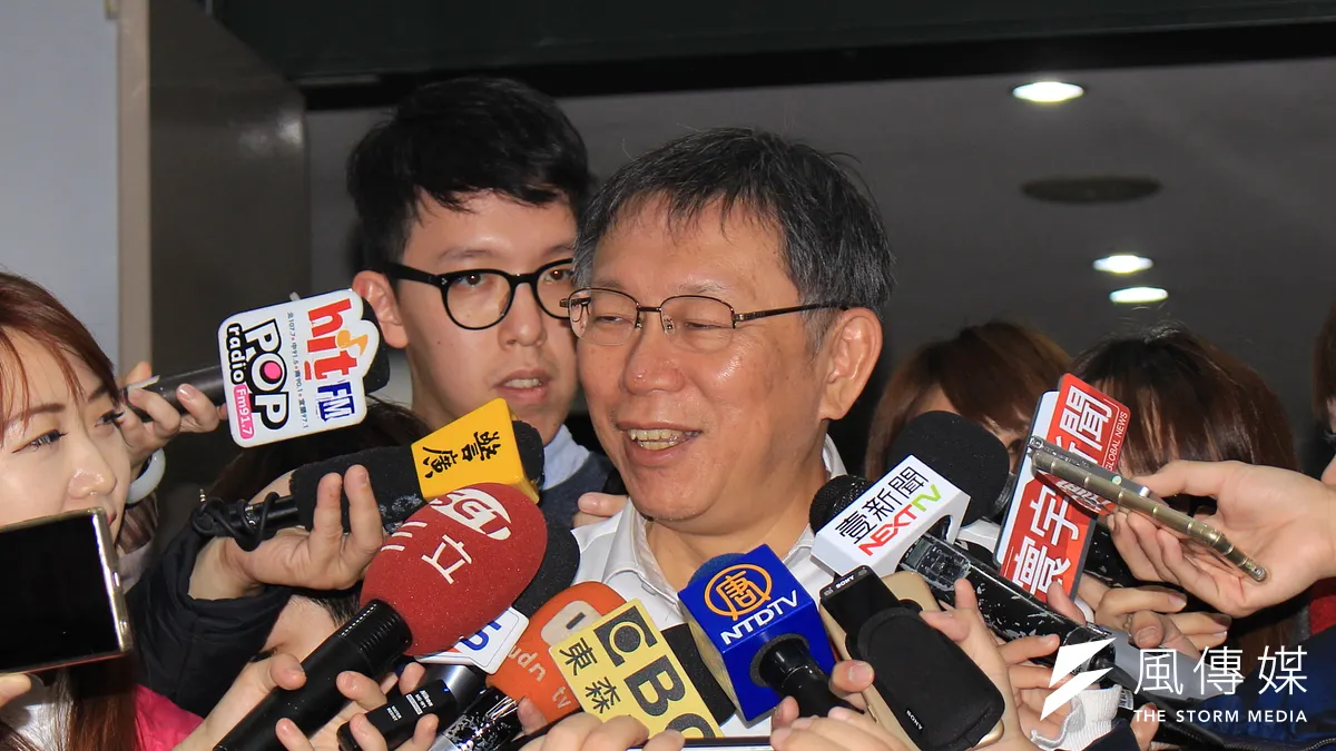 針對前總統陳水扁勉勵「不爭就是爭」,台北市長柯文哲表示,他應該很愛看《雍正王朝》。(方炳超攝)