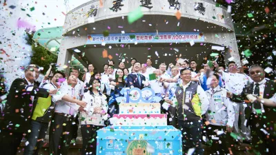 新竹市南寮國小5日歡度建校百周年校慶。(圖/新竹市政府提供)