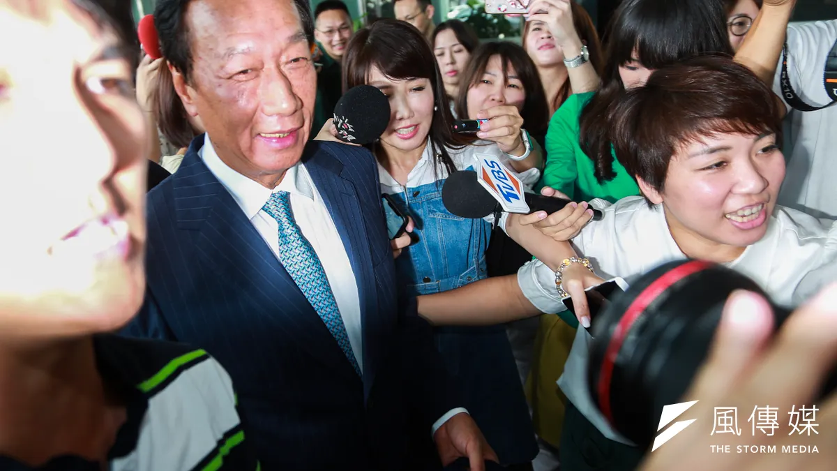 針對獨派大老辜寬敏批他對台灣沒貢獻,鴻海創辦人郭台銘要求辜要自重。(資料照片,簡必丞攝)