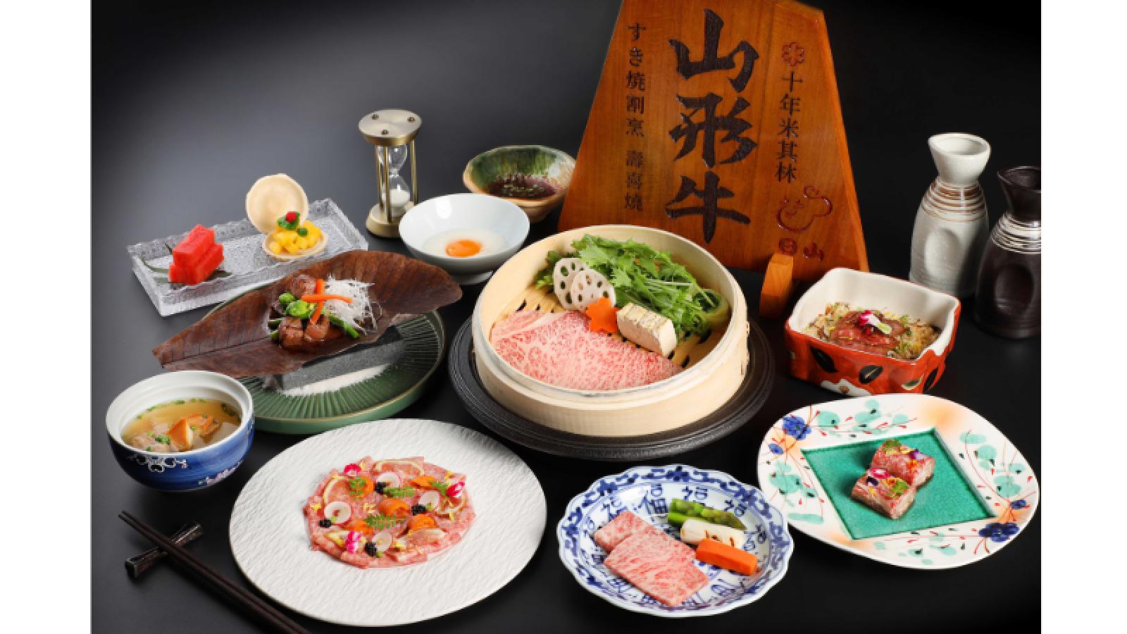 東京人形町正宗百年「日山 割烹壽喜燒」登台滿週年 時令新菜推出「頂級山形牛全牛宴」週年限定加贈手打烏龍麵