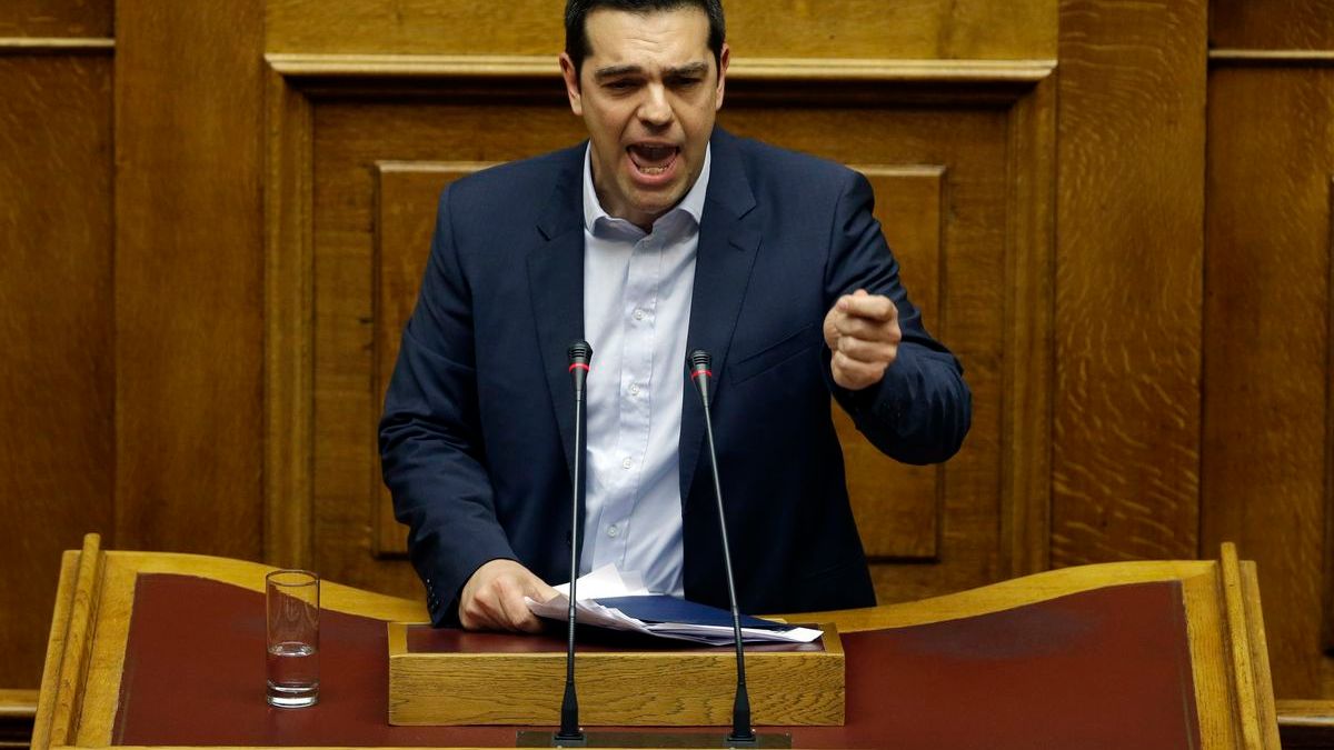 希臘總理齊普拉斯8日向國會發表首次施政演說,堅持反撙節立場。(美聯社) 希臘總理齊普拉斯8日向國會發表首次施政演說,堅持反撙節立場。(美聯社)