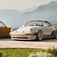 ルイ・ヴィトンとシンガーが協業し、時計製造の技術と匠の技を融合させた究極のビスポーク車両「ポルシェ911」2モデルを世界初公開した。(写真/コーンズ・モータース株式会社提供) ルイ・ヴィトンとシンガーが協業し、時計製造の技術と匠の技を融合させた究極のビスポーク車両「ポルシェ911」2モデルを世界初公開した。(写真/コーンズ・モータース株式会社提供)