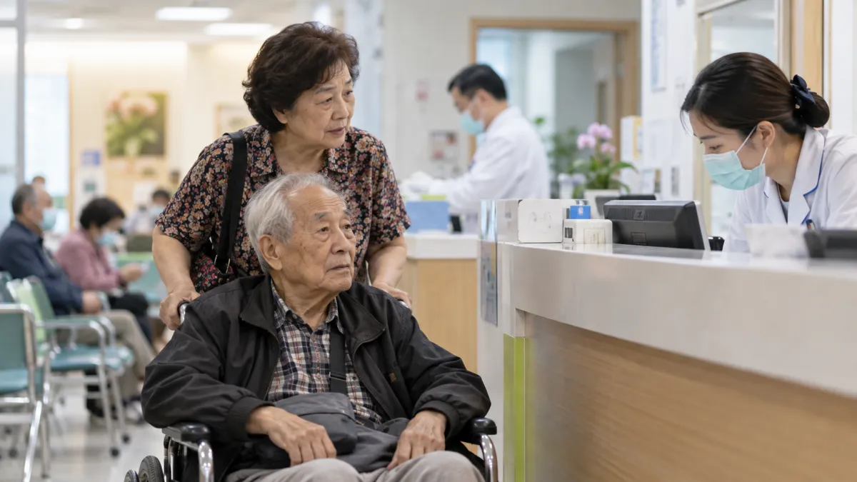 2026年各縣市65歲以上長者就醫優惠不同,台北市敬老卡至萬芳醫院門診掛號費每次最高折抵100點、關渡醫院80點、聯合醫院指定院所50點;台中敬老愛心卡及彰化長青幸福卡可於合約診所折抵健保門診基本部分負擔50元或50點,苗栗縣符合資格長者每年有1000元特約診所掛號費補助額度,高雄市敬老卡則每次最高折抵50點掛號費。(示意圖/AI生成)