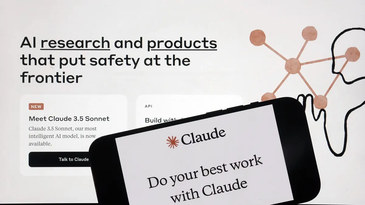 由美國科技公司Anthropic開發的大型語言模型Claude。(美聯社)