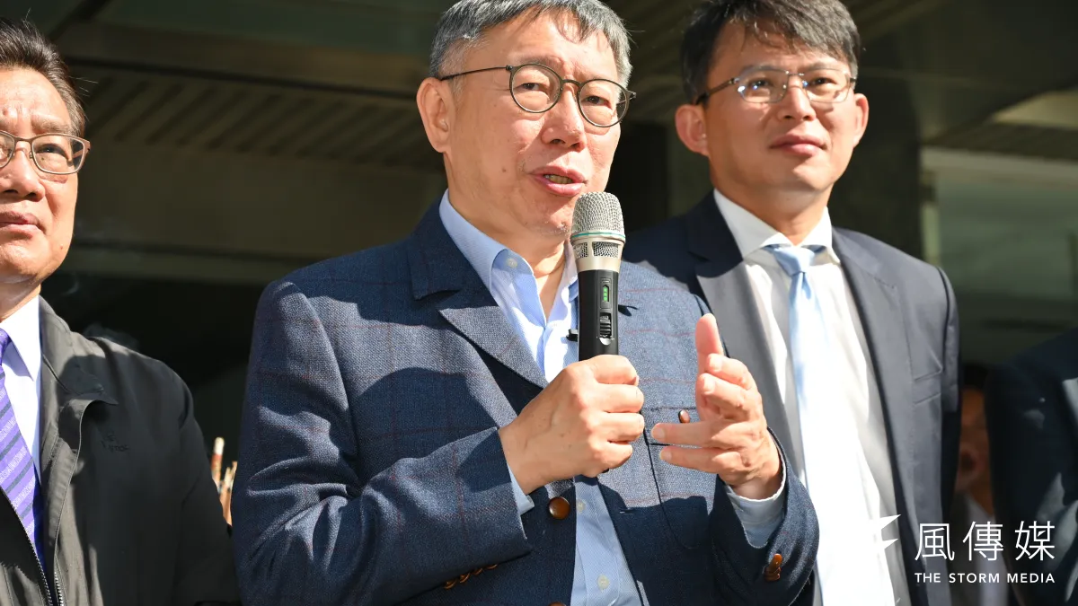 台灣民眾黨主席柯文哲「小圈圈」消耗的相當快。(陳昱凱攝)
