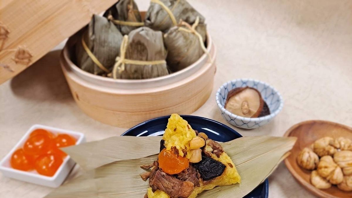 財團法人苗栗縣私立幼安教養院的粽子禮盒。(圖/勞動力發展署桃竹苗分署提供) 財團法人苗栗縣私立幼安教養院的粽子禮盒。(圖/勞動力發展署桃竹苗分署提供)