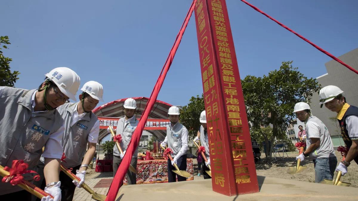 新竹市港南里閒置地改造工程今(18)舉行開工典禮。(圖/新竹市政府提供)