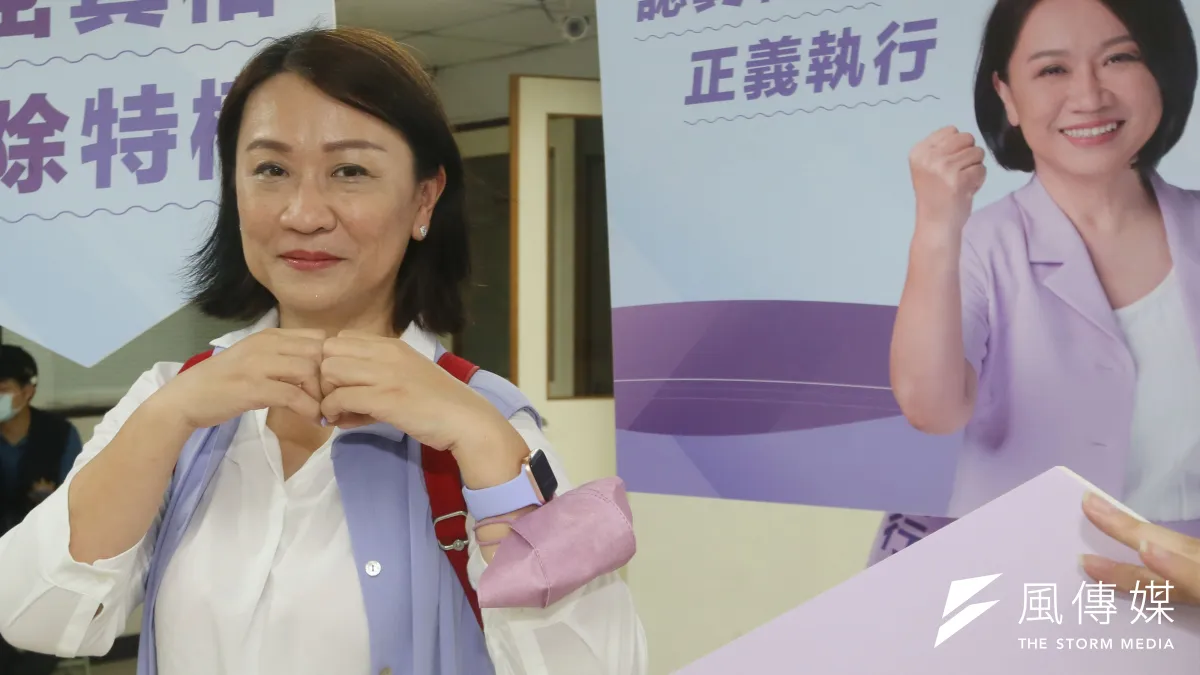 律師童文薰登記參選台北市長。(資料照,柯承惠攝)