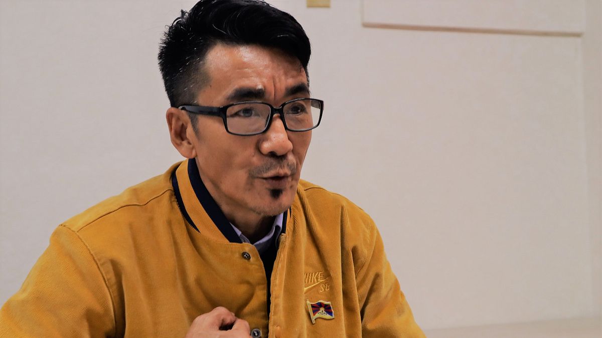 西藏台灣人權連線理事長札西慈仁(Tashi Tsering)。(陳艾伶攝) 西藏台灣人權連線理事長札西慈仁(Tashi Tsering)。(陳艾伶攝)