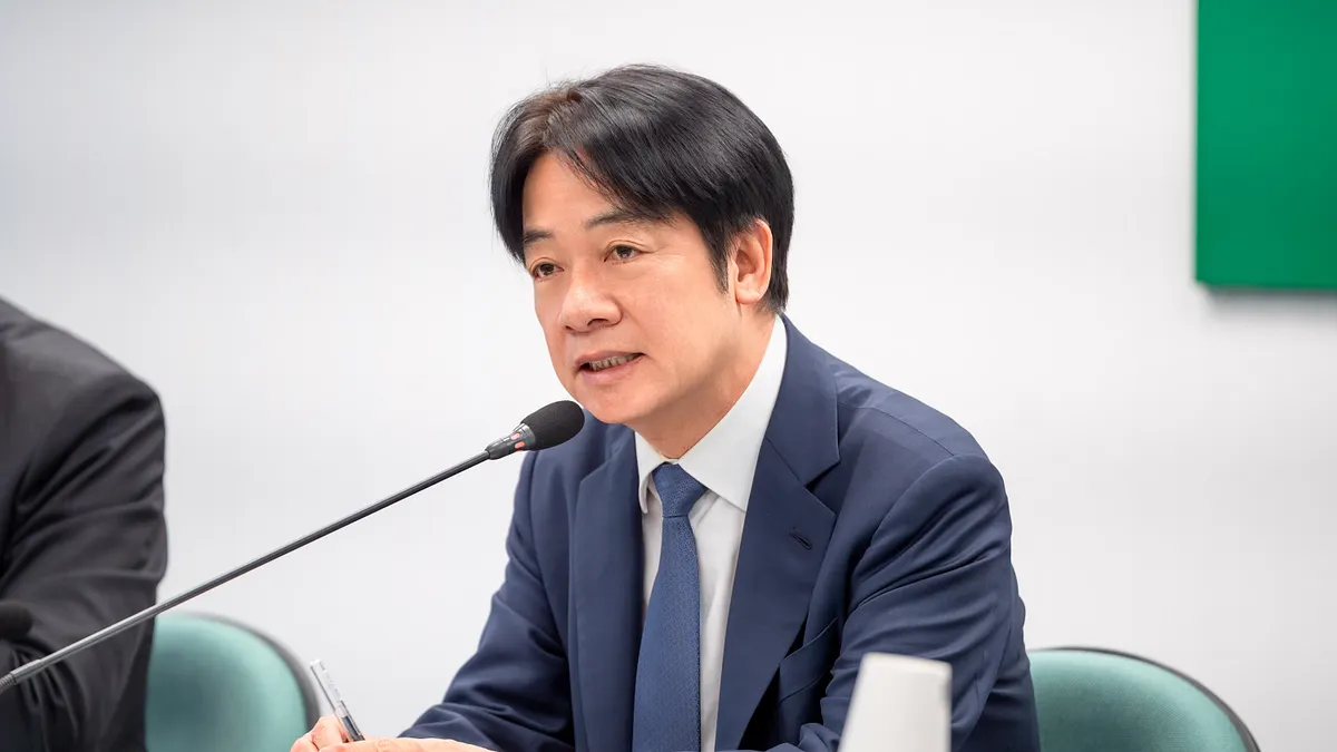 民進黨主席賴清德今(16)日出席中常會。(民進黨提供)