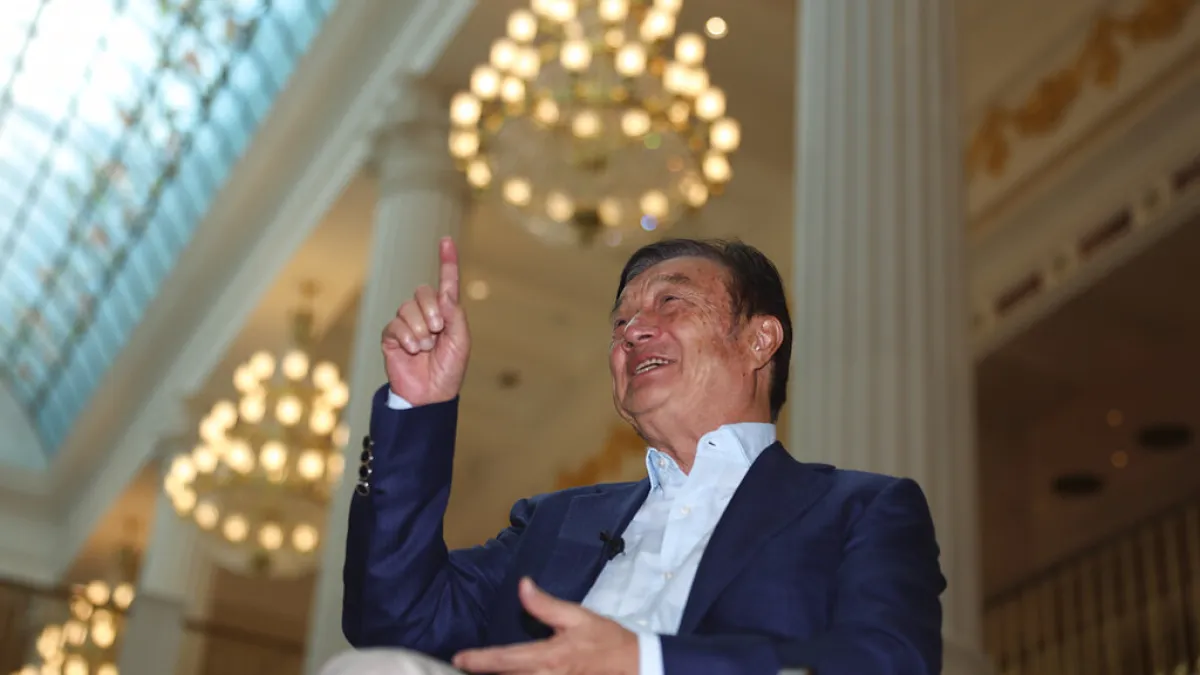 任正非認為,俄羅斯很適合作為華為拓展海外市場的第一步。(資料照,美聯社)