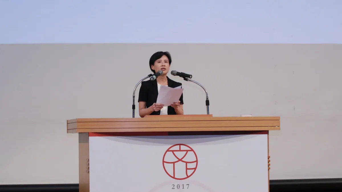 文化部長鄭麗君於全國文化會議閉幕式致詞。(文化部提供)