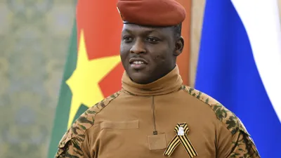 西非國家布吉納法索總統、陸軍上尉特拉奧雷(Ibrahim Traoré)(AP)