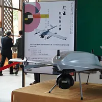 紅雀三型無人機。(張曜麟 撮影) 紅雀三型無人機。(張曜麟 撮影)
