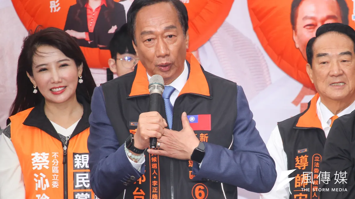 針對國民黨總統候選人韓國瑜日前評論前總統蔣經國身材為「五短」,鴻海創辦人郭台銘(見圖)認為並不恰當。(資料照,蔡親傑攝)