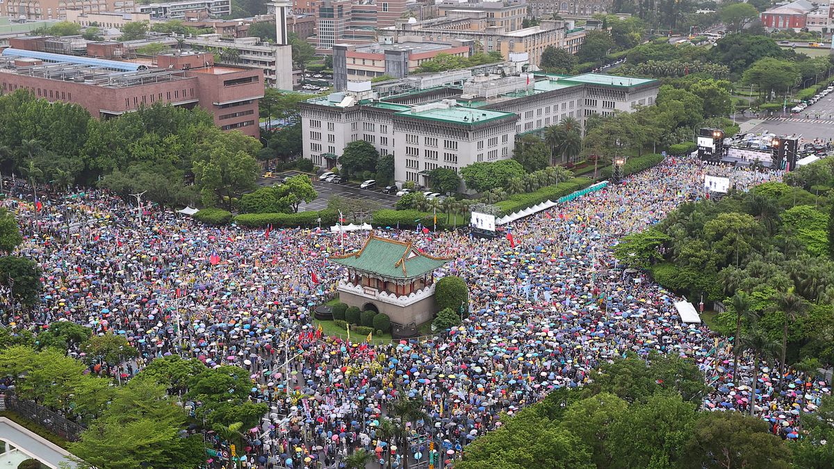國民黨4月26日舉行「反綠共,戰獨裁」活動。(資料照,顏麟宇攝) 國民黨4月26日舉行「反綠共,戰獨裁」活動。(資料照,顏麟宇攝)