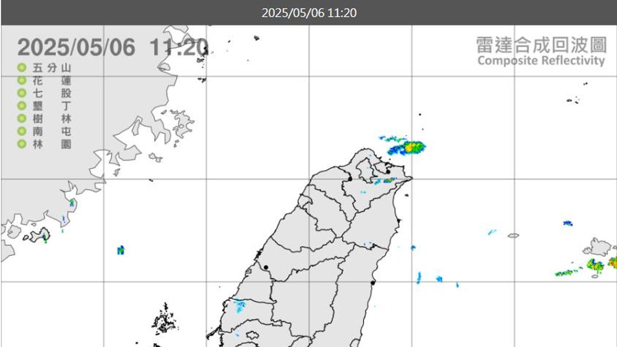 前中央氣象局局長鄭明典在臉書上貼出雷達回波圖,認為紅圈處的回波很可能屬於「軍事活動」。(翻攝自鄭明典臉書) 前中央氣象局局長鄭明典在臉書上貼出雷達回波圖,認為紅圈處的回波很可能屬於「軍事活動」。(翻攝自鄭明典臉書)