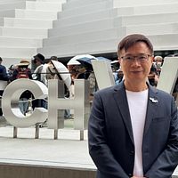 玉山デジタルテクノロジー会長の黄志芳が本日(22日)、開会式前に「風傳媒」のインタビューに応じた。(黄信維撮影) 玉山デジタルテクノロジー会長の黄志芳が本日(22日)、開会式前に「風傳媒」のインタビューに応じた。(黄信維撮影)