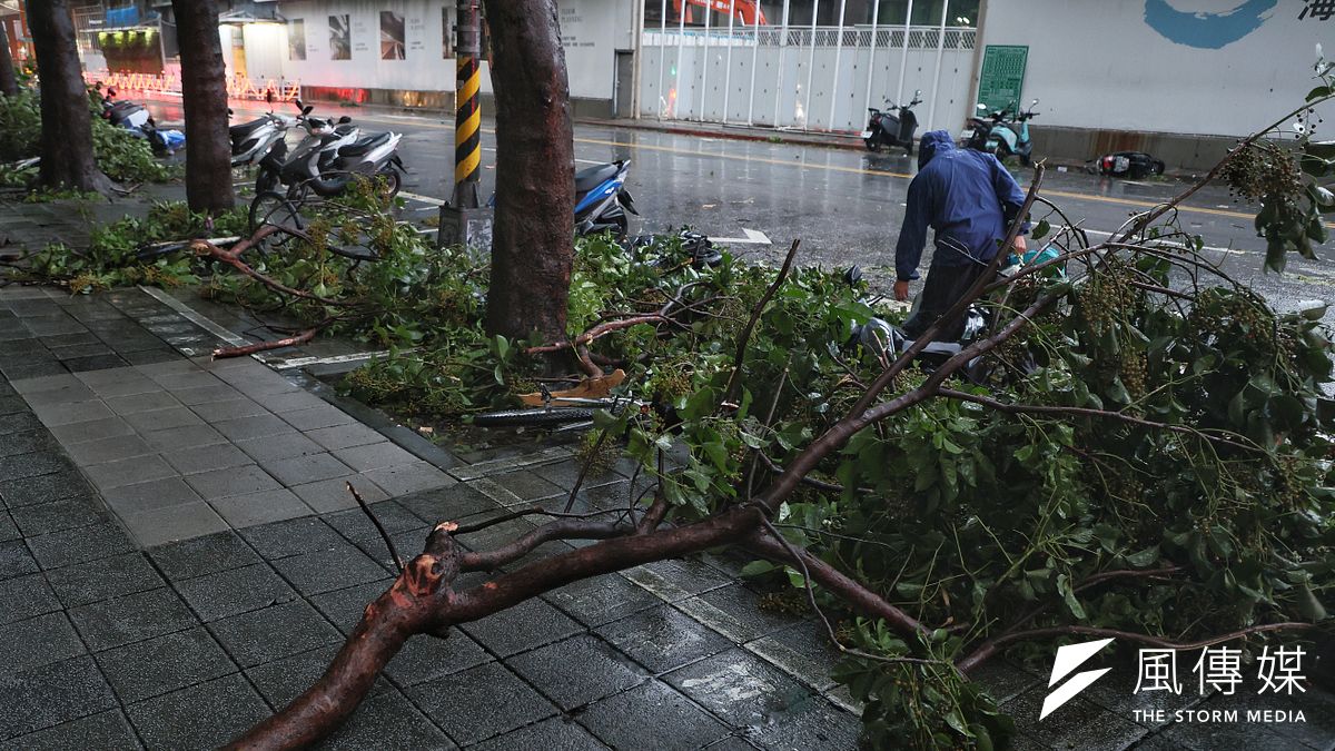 康芮颱風在各地造成災情。(柯承惠攝) 康芮颱風在各地造成災情。(柯承惠攝)