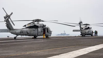 MH-60R反潛直升機也被包在川普「大放送」軍售案之中。(美聯社)