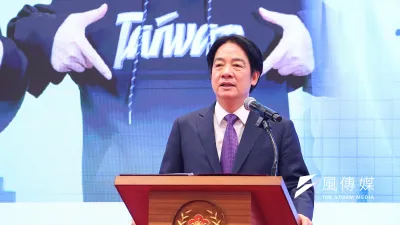 迎接農曆馬年到來,賴清德(見圖)坐鎮的總統府,特別製作「七喜春來」春聯及紅包袋。(資料照,顏麟宇攝)