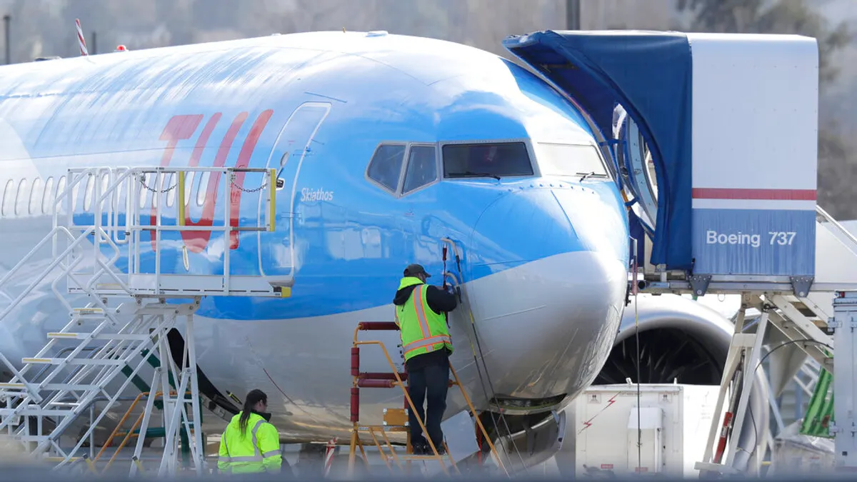 波音737 MAX 8客機。(美聯社)