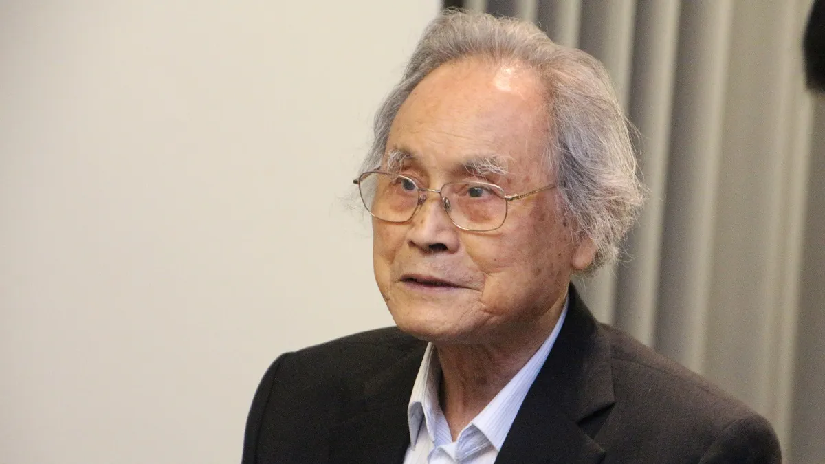 綠島人權藝術季行前記者會上,白色受難者前輩蔡寬裕表達,我們蹲的是黑牢,家屬則是鎖在心牢裡,並強調實踐轉型正義的重要性。(取自國家人權博物館籌備處)