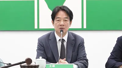 賴清德總統在民進黨中常會下達反國會改革法案街頭宣講的動員令。(民進黨提供)